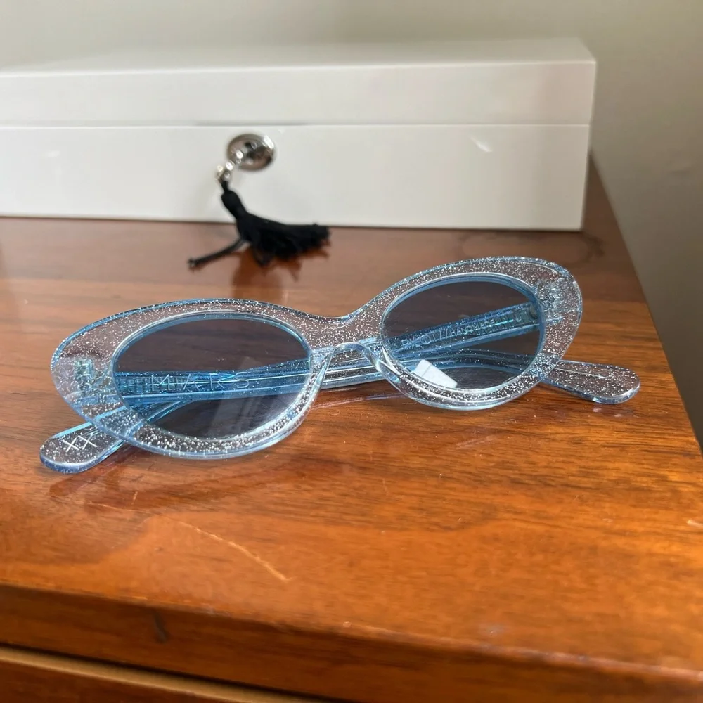 Mars Sunglasses in sparkly blue